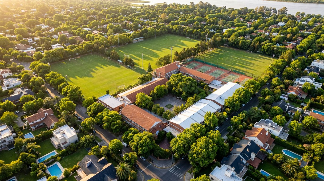 Vista aérea del campus